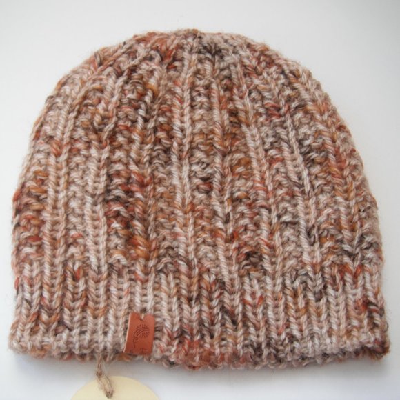Hand Knitted Hat Toque Adult Size - S Wool Unisex Color  - 017 Hand knit by me - Picture 7 of 8